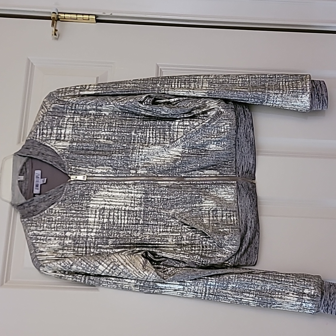 Sz Small Jennifer Lopez Silver Jacket Brand New